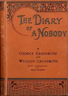 book marked in england"The Diary of a Nobody by George Grossmith and Weedon Grossmith"