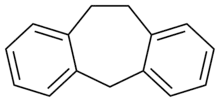 Skeletal formula of dibenzocycloheptene