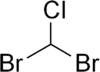 Skeletal formula of dibromochloromethane