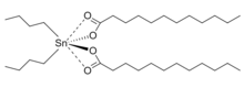 Dibutyltin dilaurate molecule structure