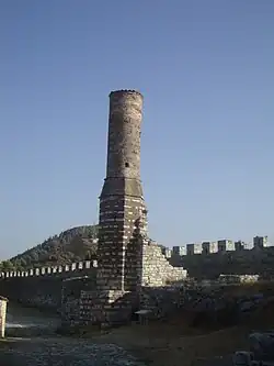 Ruined Red Mosque within citadel, Berat.