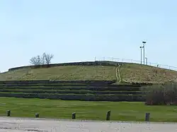 Diefenbaker Hill in Diefenbaker Park, prior to its 2018-19 redevelopment as Optimist Hill