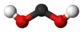 Ball and stick model of dihydroxymethylidene