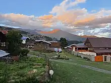 view from inside the village