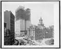 Construction of the Dime Building. August 31, 1912