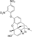 Chemical structure of 2,4-dinitrophenylmorphine.