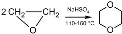 Synthesis of dioxane