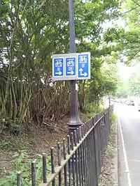 Direction signs for multiple London Cycle Network routes.