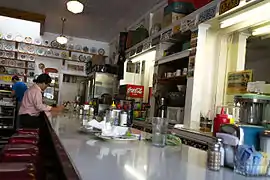 A dirty lunch counter