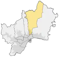 Location of Ciudad Jardín