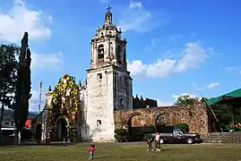 Parish El Divino Salvador de Ocotepec, built in 1530-1592 by the Franciscans friars.