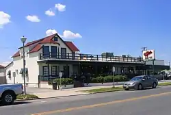 Southern view from the ocean side.