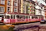 GT8 train on former tram line 402 (today U42) in 1992