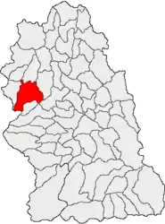 Location in Hunedoara County