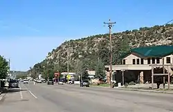 Railroad Avenue, Dolores' main street.