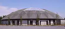 The exterior of the Boudewijn Seapark dolphinarium