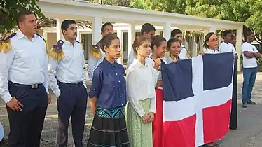 Image 36Dominican Republic students with historical national flag. (from Culture of the Dominican Republic)