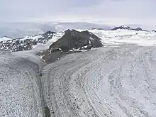 An image of Double Glacier in Lake Clark National Park