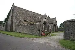 Tithe Barn in farmyard at Manor Farm