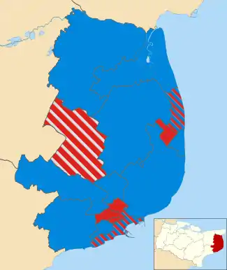 2019 results map