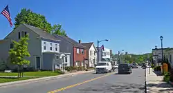 Downtown, looking east on NY 52