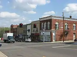 Main Street in the business district