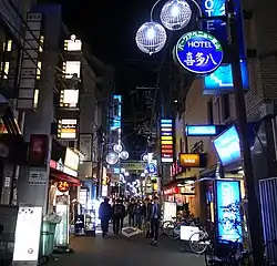 Dōyama-chō during the night