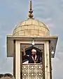 Manzoor Banday, head cleric of the Hazratbal Shrine, displaying the holy relic on the occasion of Mawlid in 2018