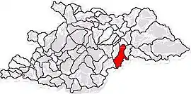 Location in Maramureș County