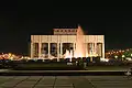 The theater at night