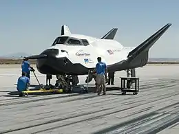 Dream Chaser flight test vehicle in 2013