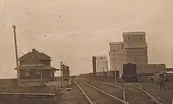 Canadian Pacific Railway Station, Drinkwater, ca. 1908