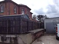 The remnants of the platform at Dromore Station on the Banbridge, Lisburn and Belfast Junction Railway