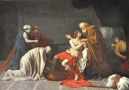 "The Return of the Prodigal Son" by Jean-Germain Drouais (1763-1788)