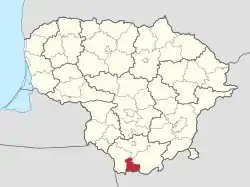 Location of Druskininkai Municipality within Lithuania