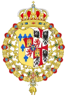 Coat of arms as Duke of Parma, Piacenza and Guastalla