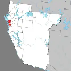 Location within Témiscamingue RCM