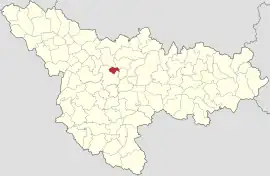 Location in Timiș County