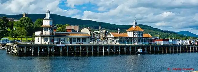 The eastern side of the pier