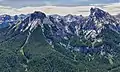 Dunsinane Mountain on the left, with Precipice Peak on the right. West aspect.