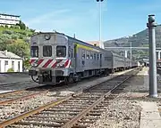 Train arriving at the station, 2010