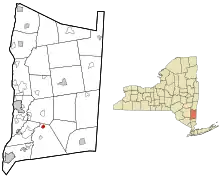 Location of Hillside Lake, New York