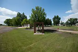 Fire department bell in Dwight