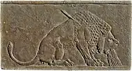 Room 55 – Lion Hunt of Ashurbanipal (detail), Nineveh, Neo-Assyrian, Iraq, c. 645 BC