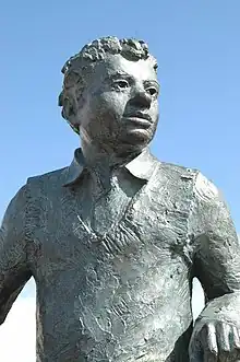 Statue of Dylan Thomas near the National Waterfront Museum