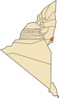 Location of Tit commune within Adrar Province