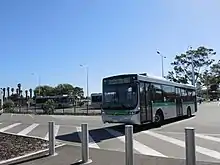 Bus with destination board reading: Perth City Elizabeth Quay 661