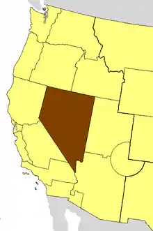 Location of the Diocese of Nevada