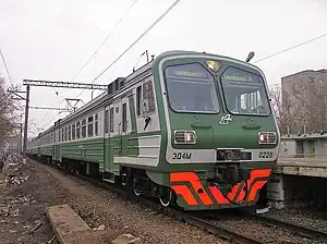 ED4 train in Bolshevo railway station