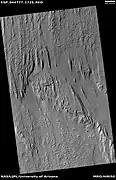 Wide view of yardangs, as seen by HiRISE under HiWish program  Location is Memnonia quadrangle.